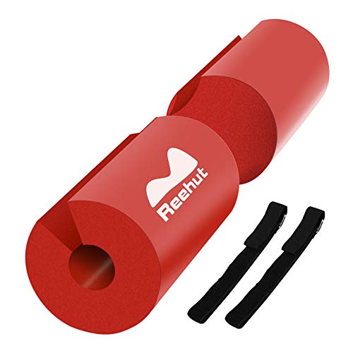 REEHUT Langhantel Polster Nackenpolster Langhantel Barbell Squat Pad Hip Thrusts Pad mit Klettverschluss dicht tragbar Anti-Rutsch für Schulter Nacken Rücken und Hüften für Olympische Hantelstangen
