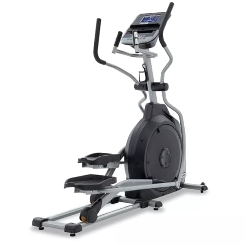 Spirit Fitness Ellipsentrainer-Ergometer XE 195, Schwungmasse ca. 21 kg, 20 Widerstandsstufen, schwarz