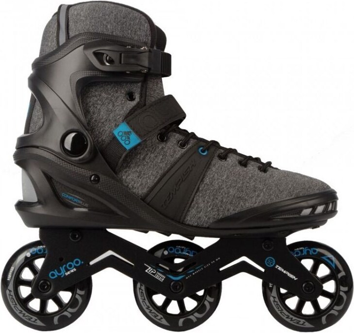 Tempish Ayroo 3x90, Inline Skates mit 90 mm Rädern, ABEC 9 Lagern, schwarz-blau
