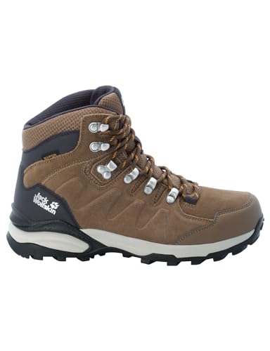 Jack Wolfskin REFUGIO TEXAPORE MID W, Wasserdichter Wanderschuh mit EVA-Dämpfung und profiliertem Gummi-Grip