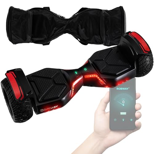 Robway X2 Hoverboard, Das Original, 2 x 350 Watt Motoren, APP Steuerung, Self-Balance, Bluetooth, schwarz matt, Offroad, 15 km/h, 20 km Reichweite