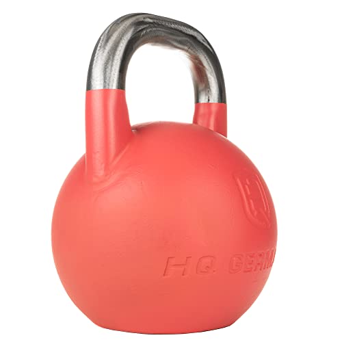 HQ Germany® Competition Kettlebell | Edelstahl Griff | 8-36kg | ±200g Gewichtstoleranz | Pulverbeschichtet, Gewicht:32KG