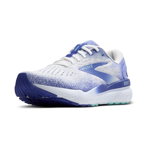 Brooks Ghost 16, Laufschuhe mit softer Dämpfung und verbessertem Obermaterial, Blau, Gr. 38