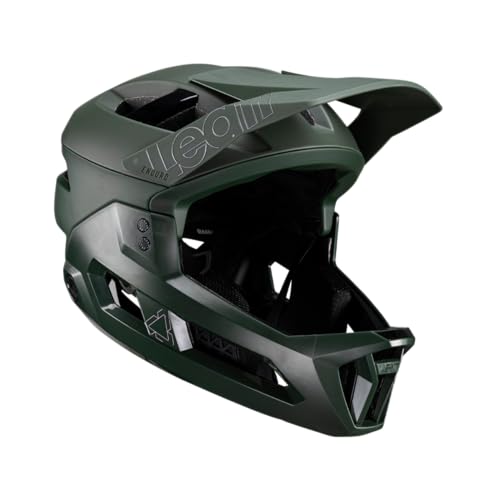 Leatt Helmet MTB Enduro 3.0, leichter Fahrradhelm in Grün, Größe S mit 20 Belüftungsöffnungen und Magnetverschluss
