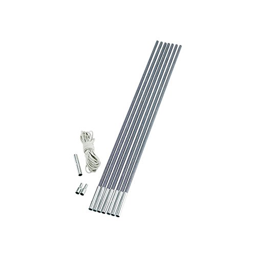 Outwell Stangen-Set 11.0 mm Duratec, Zeltstangen aus Fiberglas mit 11 Abschnitten à 65 cm, grau