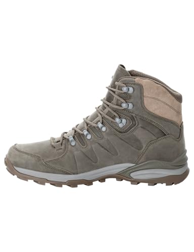 Jack Wolfskin REFUGIO PRIME TEXAPORE MID M, Trekkingschuh für Herren, wasserdicht und atmungsaktiv aus geöltem Nubukleder