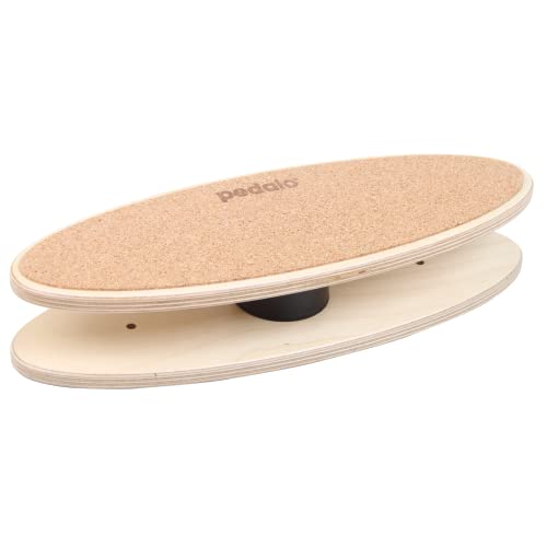 Pedalo Fußkreisel mit Korkauflage I Sprunggelenk Kräftigung Muskulatur Fuß I belastbar bis 120kg