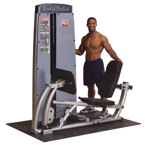 Body-Solid Beinpresse und Wadenmaschine "Pro Dual" 95 kg, Fitnessgerät für Beine, Silber/Schwarz