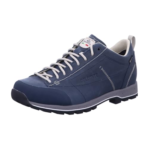Dolomite Cinquantaquattro Low Full Grain Leather Evo GTX, Damen Wanderschuhe mit Gore-Tex und Vibram-Sohle, blau, Größe 44.5
