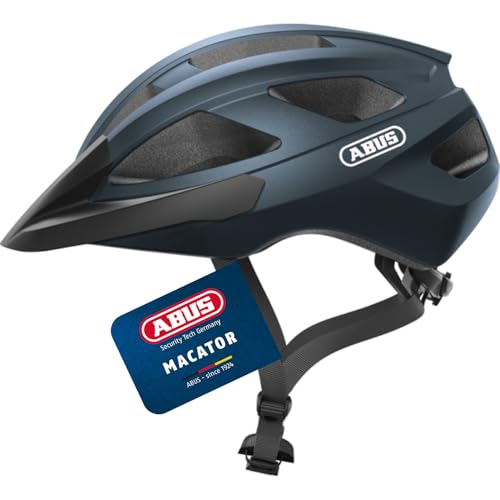 Abus Macator, Velohelm (52 - 58 cm) mit komfortabler Polsterung und guter Ventilation, verschiedene Farben erhältlich