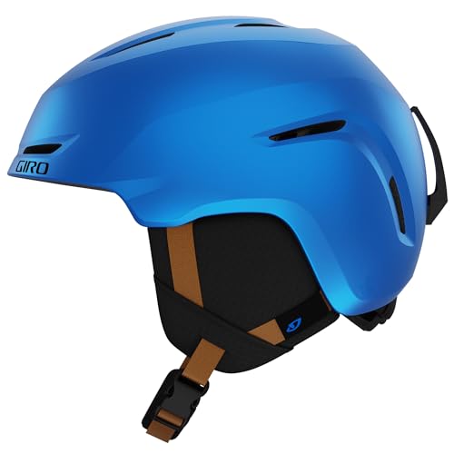 Giro Spur Jugendhelm, Unisex Schutzausrüstung für Fahrrad und Schnee, In-Mold Konstruktion, belüftet, Blau, Größe L