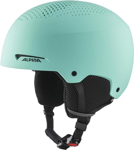ALPINA ZUPO, kinder Skihelm, stoßabsorbierend, belüftet, schlagfest, Turquoise matt, L (54-58 cm)