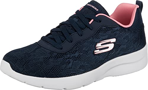 Skechers Dynamight 2.0 Homespun, Laufschuhe mit gepolsterter Memory Foam Einlegesohle, Blau, Größe EU 38