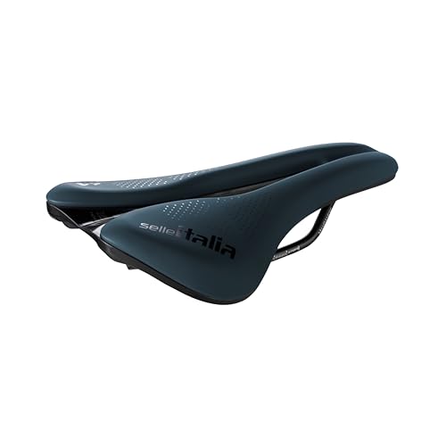 Selle Italia Novus Boost Evo Superflow, Fahrradsattel für hintere Beckenrotation mit gewellter Form für verbesserte Stabilität und Komfort