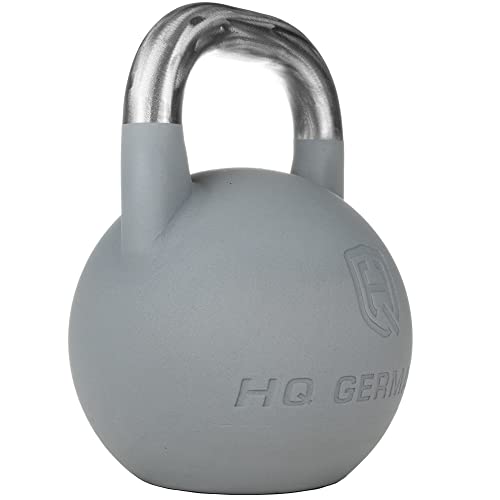 HQ Germany® Competition Kettlebell | Edelstahl Griff | 8-36kg | ±200g Gewichtstoleranz | Pulverbeschichtet, Gewicht:36KG