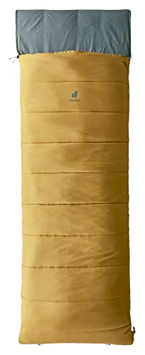 deuter Orbit SQ +6° Kunstfaserschlafsack, 200 cm, aus 100% recycelten Materialien, koppelbarer 2-Wege-Reißverschluss, umwandelbar zur Kuscheldecke