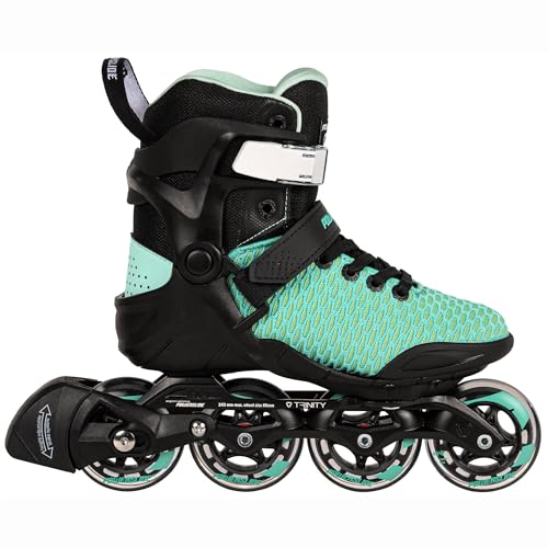 Powerslide Inline Skates Phuzion Xenon Arctic 80, Damen, Schwarz/Grün, 80mm/83A Rollen, ABEC 7 Pro Kugellager