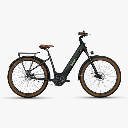 SachsenRAD E-SUV All-Terrain CityBike S5G Centro, stufenlose Enviolo-Schaltung, Gates Riemenantrieb, XCruise V7 Mittelmotor, 27,5" mit tiefem Einstieg, schwarz