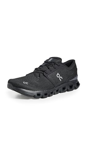 ON Running CLOUD X 4, Leichte Allround-Laufschuhe für Herren mit CloudTec®-Dämpfung, schwarz, Größe 46