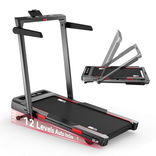 Sportstech Professionele loopband voor thuis tot 20 km/u met app, groot loopvlak met 17% incline tot 150 kg, led (STread Lite zwart