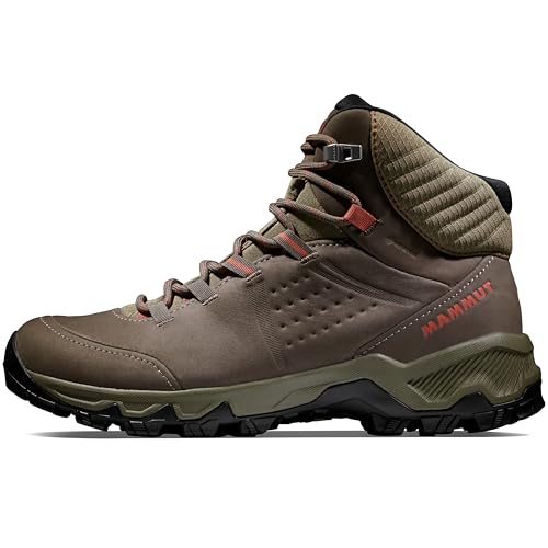 Mammut Nova IV Mid GTX Women, Damen Wanderschuhe aus terracare Nubukleder, braun, mit GORE-TEX Membran und Vibram-Sohle