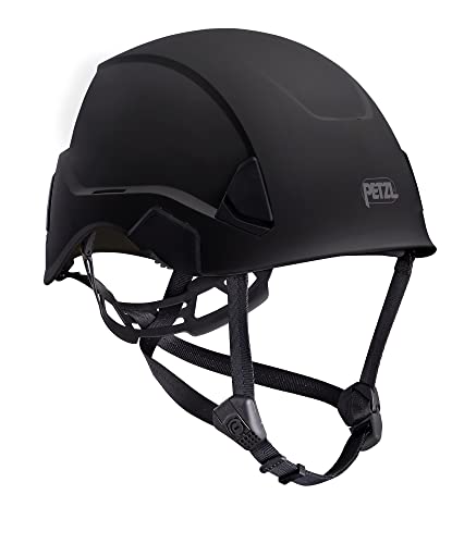 PETZL Strato Helm A020AA03, Kletterhelm für Unisex-Erwachsene, schwarz, einstellbare Größe