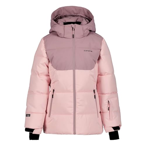 Icepeak Loris Jr, Atmungsaktive Skijacke mit 10000 mm Wassersäule, rosenrot
