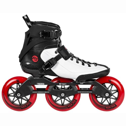 Powerslide Arise RD, Inline Skates mit Karbon-Hybrid-Schale, 270 mm Magnesiumrahmen, 3x110 mm Rollen, Größe 42