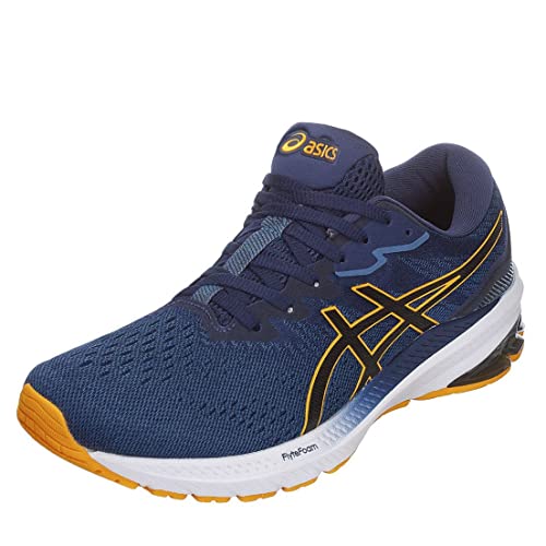 ASICS Performance GT-1000 11, Herren Laufschuhe mit FLYTEFOAM™-Dämpfung, GEL™-Technologie und LITETRUSS™-Unterstützung, Blau, Größe 46