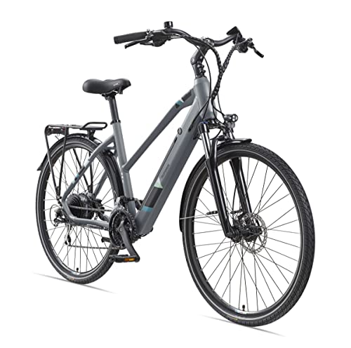 TELEFUNKEN E-Bike Damen Elektrofahrrad Alu 28 Zoll, 24-Gang Shimano Acera, 250W Motor, 11,6 Ah Akku, XC940 Expedition, schwarz