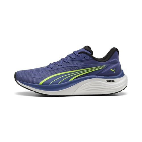 PUMA Electrify Nitro 4, Laufschuhe mit NITROFOAM™ und PROFOAM LITE, atmungsaktives Mesh, blau, EU 42