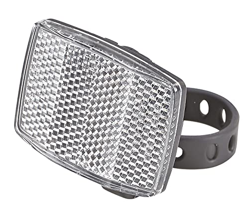 Prophete MTB-Reflektor mit Halter, StVZO zugelassen, weiß/schwarz, Größe L, 5261