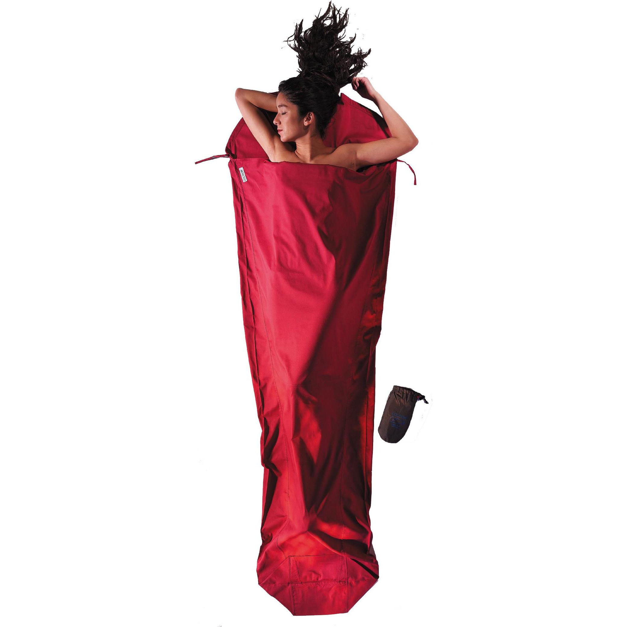 Cocoon MummyLiner, leichtgewichtiger Innenschlafsack aus 100 % Baumwolle, 241 cm, atmungsaktiv, waschmaschinenfest, für warme Klimazonen