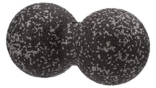 BLACKROLL Faszientraining Duoball, 12 cm, Selbstmassage für Arme und Nacken, Schwarz/Grau