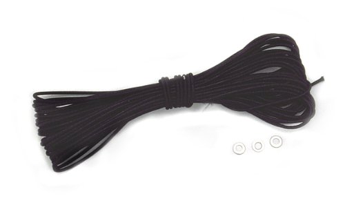 Coghlan Relags Gummiseil, schwarzes 10 m Elastikseil für Zelt-Abspannung, 122300