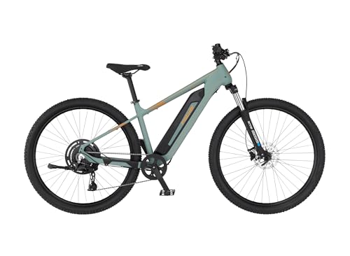 Fischer E-Bike MTB Montis 2.2 Active, Elektrofahrrad für Damen und Herren, RH 49, Heckmotor 50 Nm, 688 Wh Akku, hydraulische Scheibenbremse, 10 Gänge, schwarz