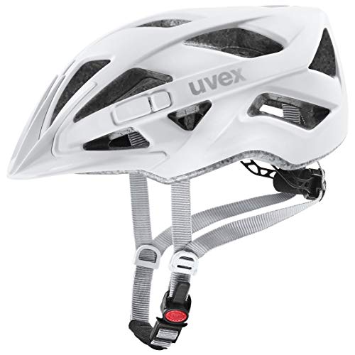 Uvex touring cc, Fahrradhelm mit Polycarbonat-Außenschale, 19 Belüftungsöffnungen, größenverstellbar, weiß matt, 52-57 cm