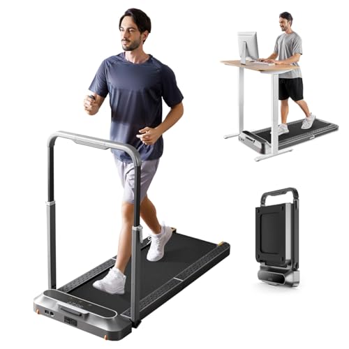WALKINGPAD R2, Klappbares Laufband 1,25 PS mit Geschwindigkeiten von 0,5-12 km/h, platzsparend und schwarz, für Zuhause