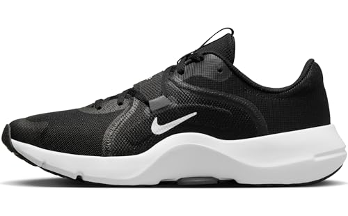 Nike In Season Damen Laufschuh, Fitnessschuhe mit atmungsaktivem Mesh und weicher Dämpfung, Schwarz, Größe 6.5