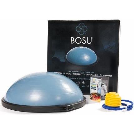 Bosu Balance Trainer Home Edition, beidseitig verwendbares Fitnessgerät mit 22 cm Höhe, belastbar bis 130 kg, inklusive 2 Workout-DVDs und Übungsanleitung