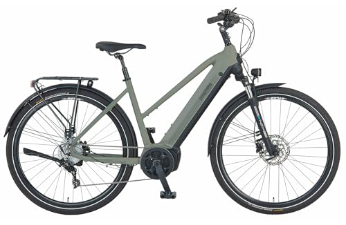 Prophete ENTDECKER 4.0 E-Bike, 28" Mittelmotor 250 W/100 Nm, 9-Gang Kettenschaltung, TFT-Display, 48 V Akku, Schwarz/Anthrazit