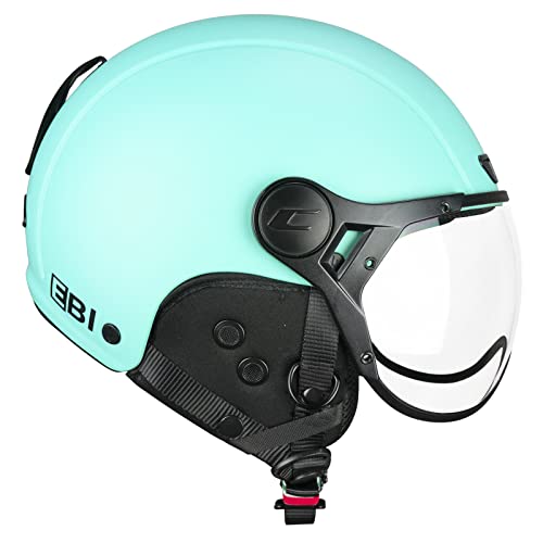 CGM Ebi Mono, Velohelm, 55 - 56 cm, leicht, mit integrierter Belüftung und reflektierenden Elementen