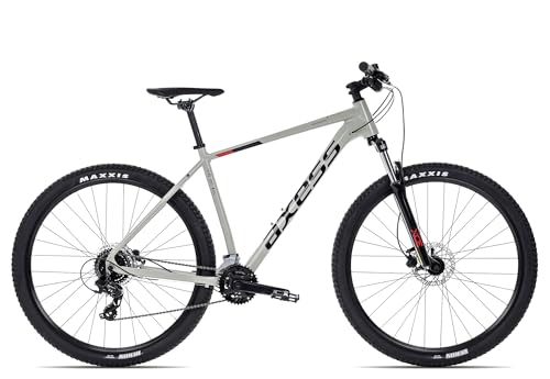 Axess Brash Mountainbike, MTB-Hardtail mit 16-Gang Schaltung und hydraulischen Scheibenbremsen, Farbe: Grey, Rahmengröße: 19 Zoll, Laufradgröße: 29 Zoll