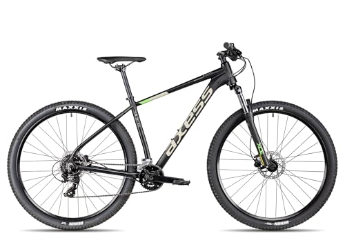 Axess BRASH, Hardtail Mountainbike 29 Zoll, leicht, Schwarz, 17 Zoll, hydraulische Scheibenbremsen, Shimano Altus Schaltwerk