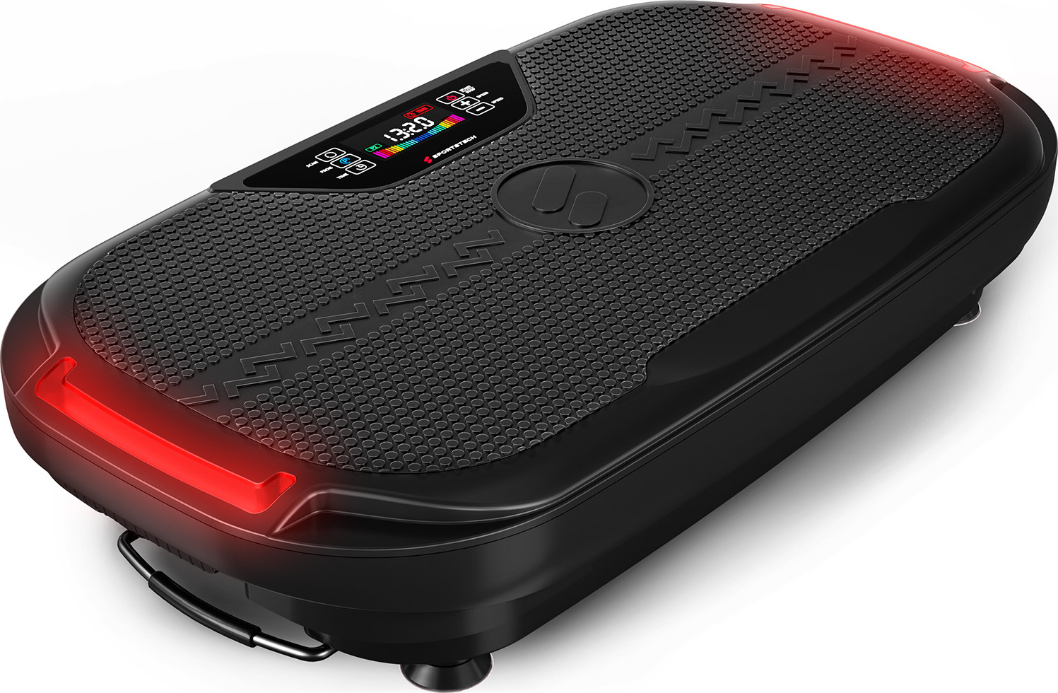 Sportstech Vibrationsplatte VP275 | 99 Trainingsstufen | LED-Beleuchtung, Schwarz