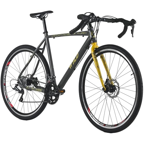 WYLD Gravelbike TURIN 28'', Grau, 16 Gänge, RH 56 cm, Aluminium-Rahmen, mechanische Scheibenbremsen