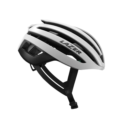 Lazer Fahrradhelm Z1 KinetiCore, White - Antibakterielle Riemen, bewegliches Stirnband, Universal-LED-Licht