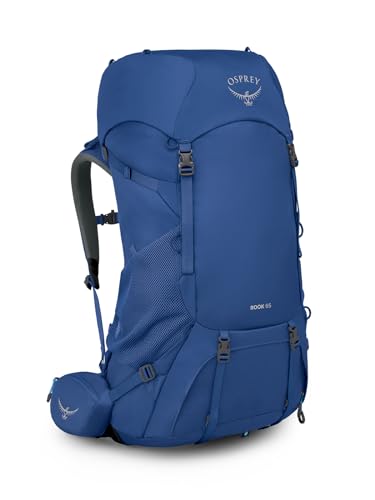 Osprey Rook 65, Trekkingrucksack mit 65 Liter Volumen, 75 cm, blau
