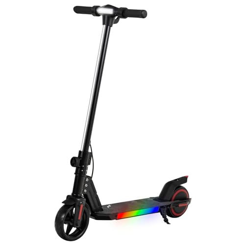 eFlux Kids K1 E Scooter, Elektroscooter für Kinder ab 6 Jahren, klappbar, LED-Beleuchtung, Geschwindigkeit bis 16 km/h, Reichweite bis 15 km, leicht mit 6,5 kg