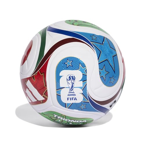 adidas FIFA World Cup 26 Trionda League Ball, Unisex-Fußball in Weiß, Größe 38 EU